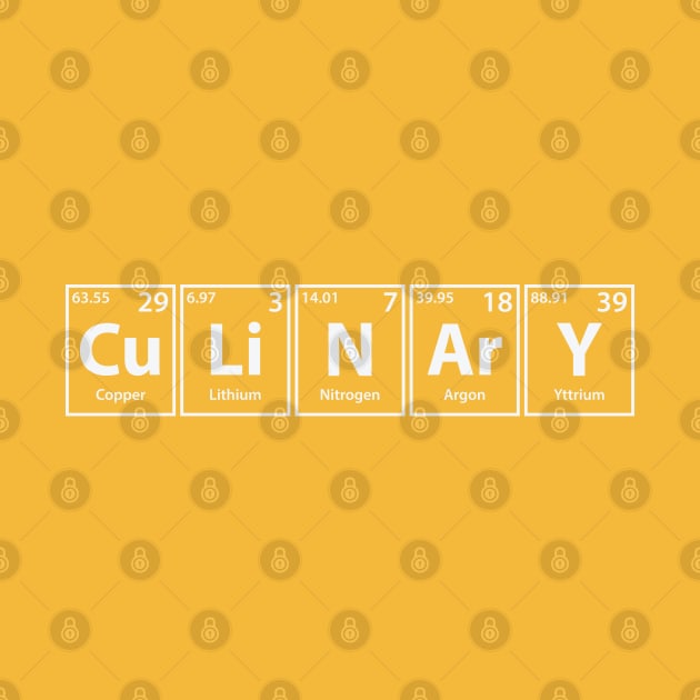 Culinary (Cu-Li-N-Ar-Y) Periodic Elements Spelling by cerebrands