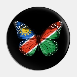 Namibian Flag  Butterfly - Gift for Namibian From Namibia Pin