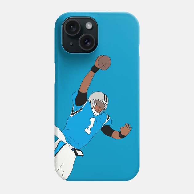 Cam Newton Dunk Phone Case by rattraptees