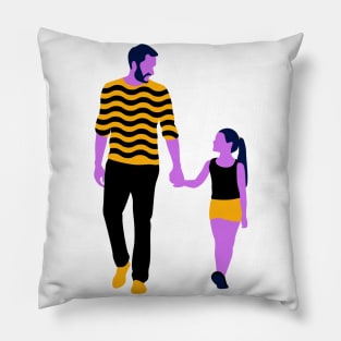 FATHER DAUGHTER LOVE DESIGN Pillow