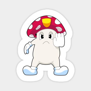 Mushroom Cop Police Magnet