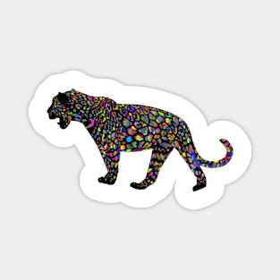 Multicoloured panther Magnet