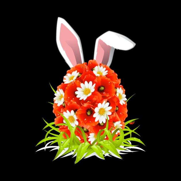 Floral Easter Egg Bunny Ears Costume Rabbit Gift Women Girls by tshirtQ8