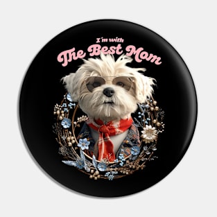 Best Dog Mom 1 Pin