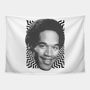 Oj Simpson mugshot Tapestry