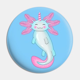 Legendary Unicorn Axolotl Pin