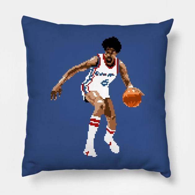 Dr.J Pixel Dribble Pillow by qiangdade