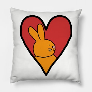 My Easter Bunny Valentine Pillow