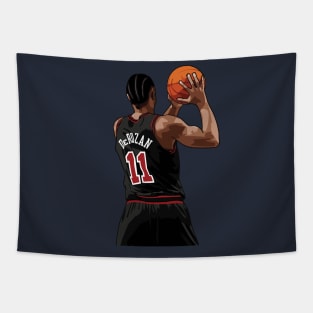 DeMar DeRozan Vector Back Tapestry