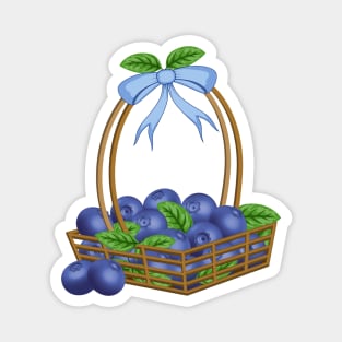 Blueberry Basket Magnet