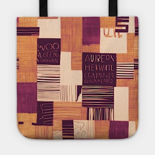 Blaze lettering pattern Tote