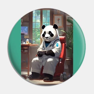 Cute doctor panda Pin