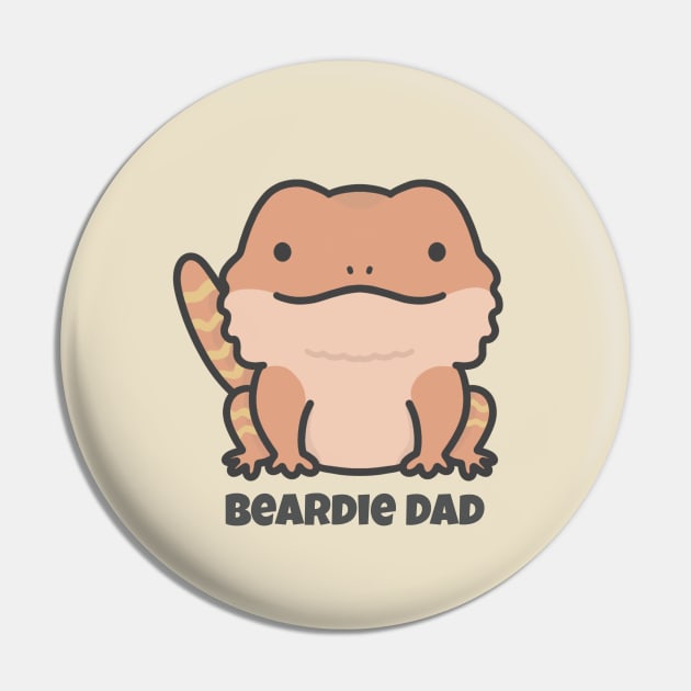 Red Bearded Dragon Dad Pin by pbanddoodles