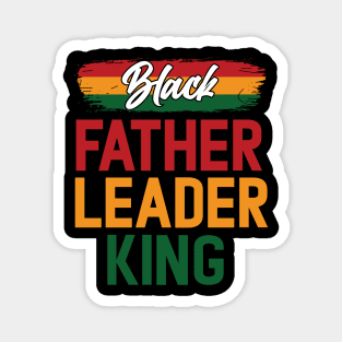 Black Father Leader King Pan African Colors Magnet