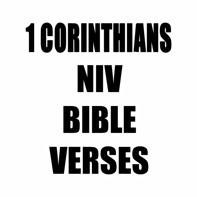 1 CORINTHIANS NIV BIBLE VERSES by Holy Bible Verses