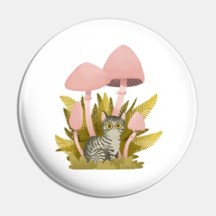 Shroom cat Pin