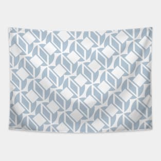 Blue pattern geometric abstract modern Tapestry