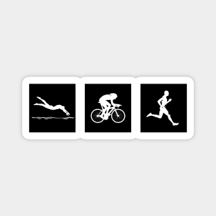 Triathlon Icon Design / swim / bike / run Magnet