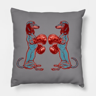 BOXING HOT DOGS! Pillow