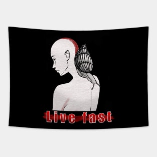 Live fast. Motivation Tapestry