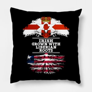 Northern Irish Grown With Liberian Roots - Gift for Liberian With Roots From Liberia Pillow