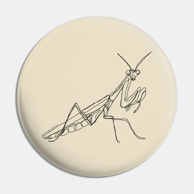 Praying Mantis Pin by cheriedirksen