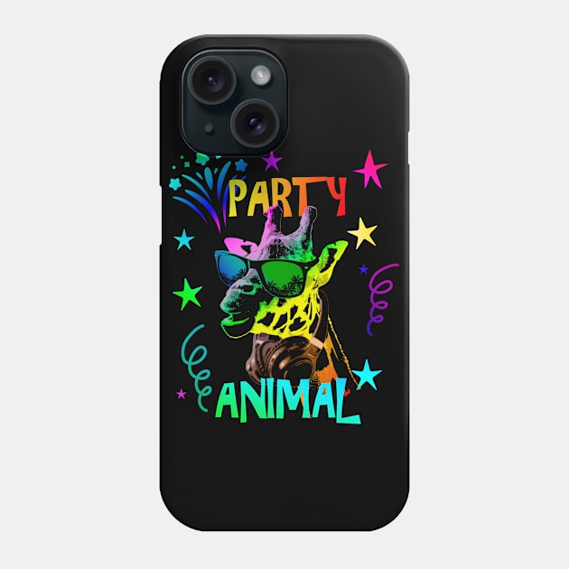 Giraffe Party Animal Phone Case by Nerd_art