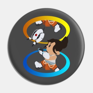 Chell Crossing - Thinking with Portals Pin