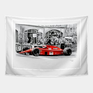 Ferrari F1 89 Nigel Mansell, Monaco GP Tapestry