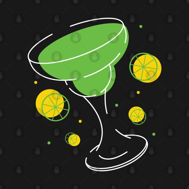 Green Margarita Lime Line Art by ElusiveIntro