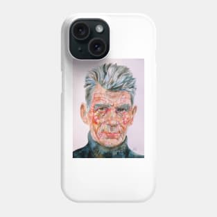 SAMUEL BECKETT watercolor portrait .1 Phone Case