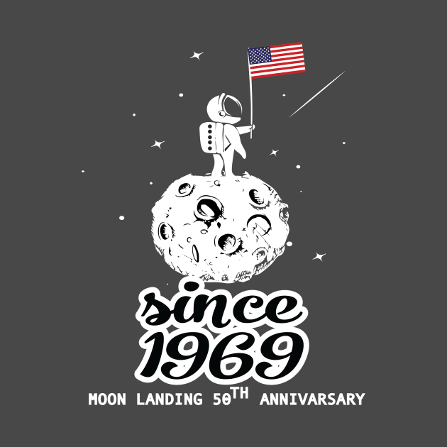 Apollo 11 50th Anniversary TShirt, Apollo 11 Moon Landing 50th Anniversary T Shirt, 50th Anniversary Moon Landing Gift First Man on The Moon by haniyuosof