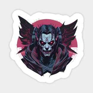 Demon Vampire Cyberpunk Magnet