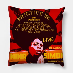 Nina Simone Concert Poster Pillow