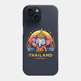 Thailand Chang Cute Thai Elephant Temple Asian Funny Novelty Phone Case