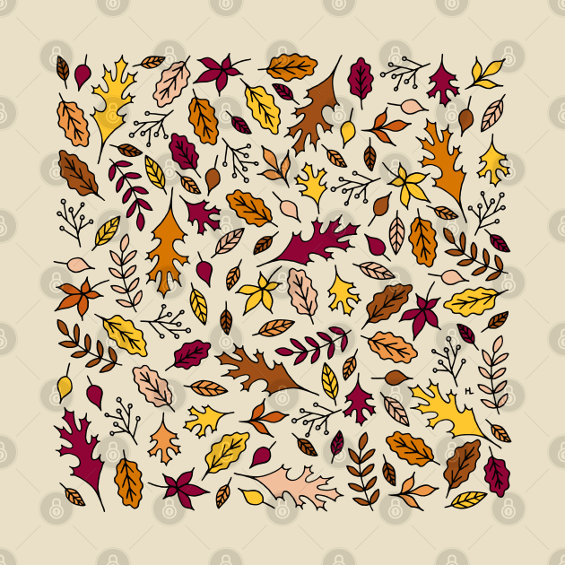 Autumn Leaves || Fall Leaves || Maple Leaves || Oak Leaves by HLeslie Design