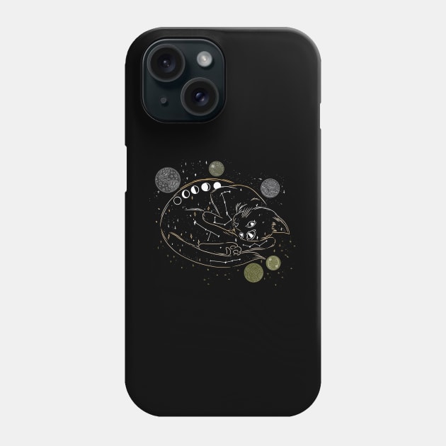 Galaxy Kitty Cat Phone Case by ArtRoute02