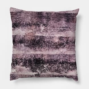 Simple abstract dusty pink watercolor, graphite background. Hand-painted striped texture, splashes, drops, paint smears. Best for background, wallpaper, cover,  poster and packaging, wrapping. Pillow