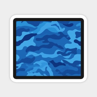 Blue Navy Camo Magnet