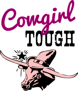 Cowgirl Tough Country Design Magnet