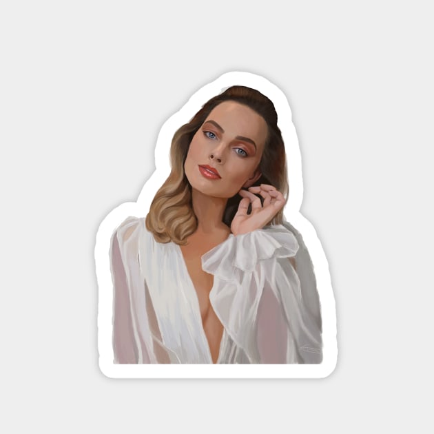 Margot Robbie - Classic Hollywood Magnet by brainbag