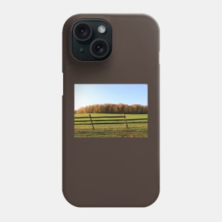 Knox Park Fall Trees and Falling Fence Phone Case