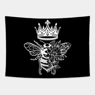 Queen Bee With Crown Tapestry