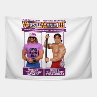 Macho Man Vs Steamboat Tapestry