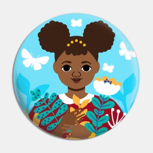 January Girl Pin