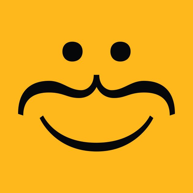 analog mustache emoji moustache tapestry teepublic