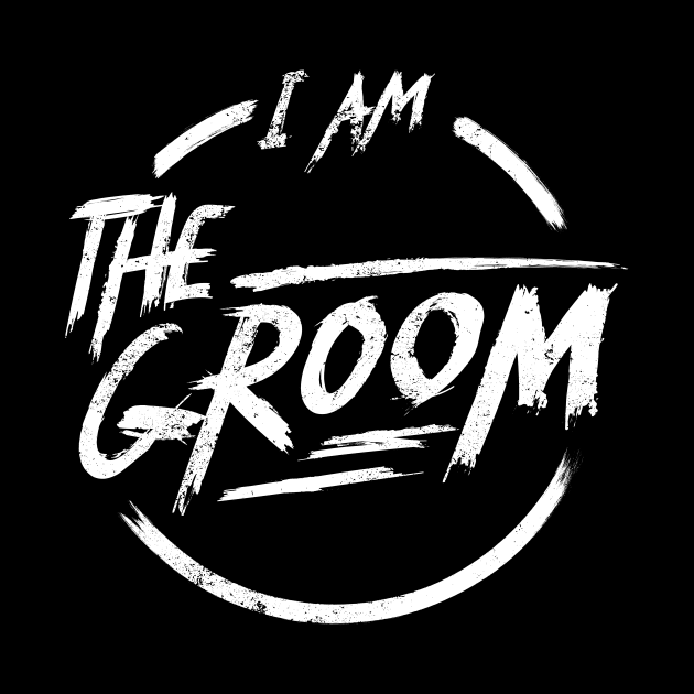 I am the groom I Funny Bacherlor Stag Do party design by emmjott