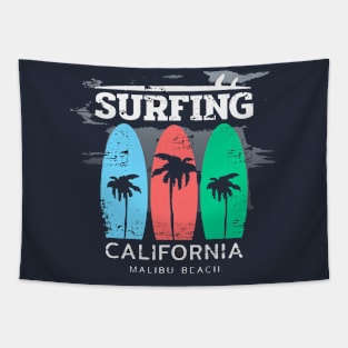 Surfing California Tapestry