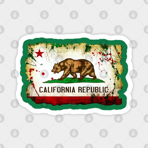 California State Flag Magnet by Rogue Clone