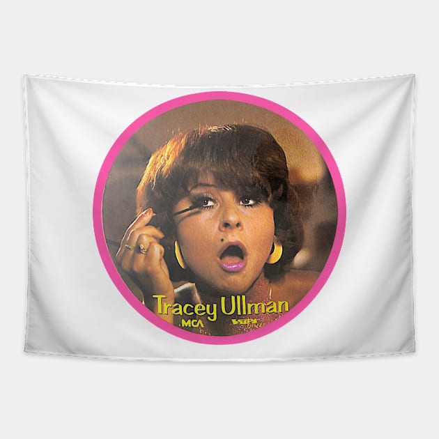 Tracey Ullman / 80s Retro Button Design Tapestry by CultOfRomance